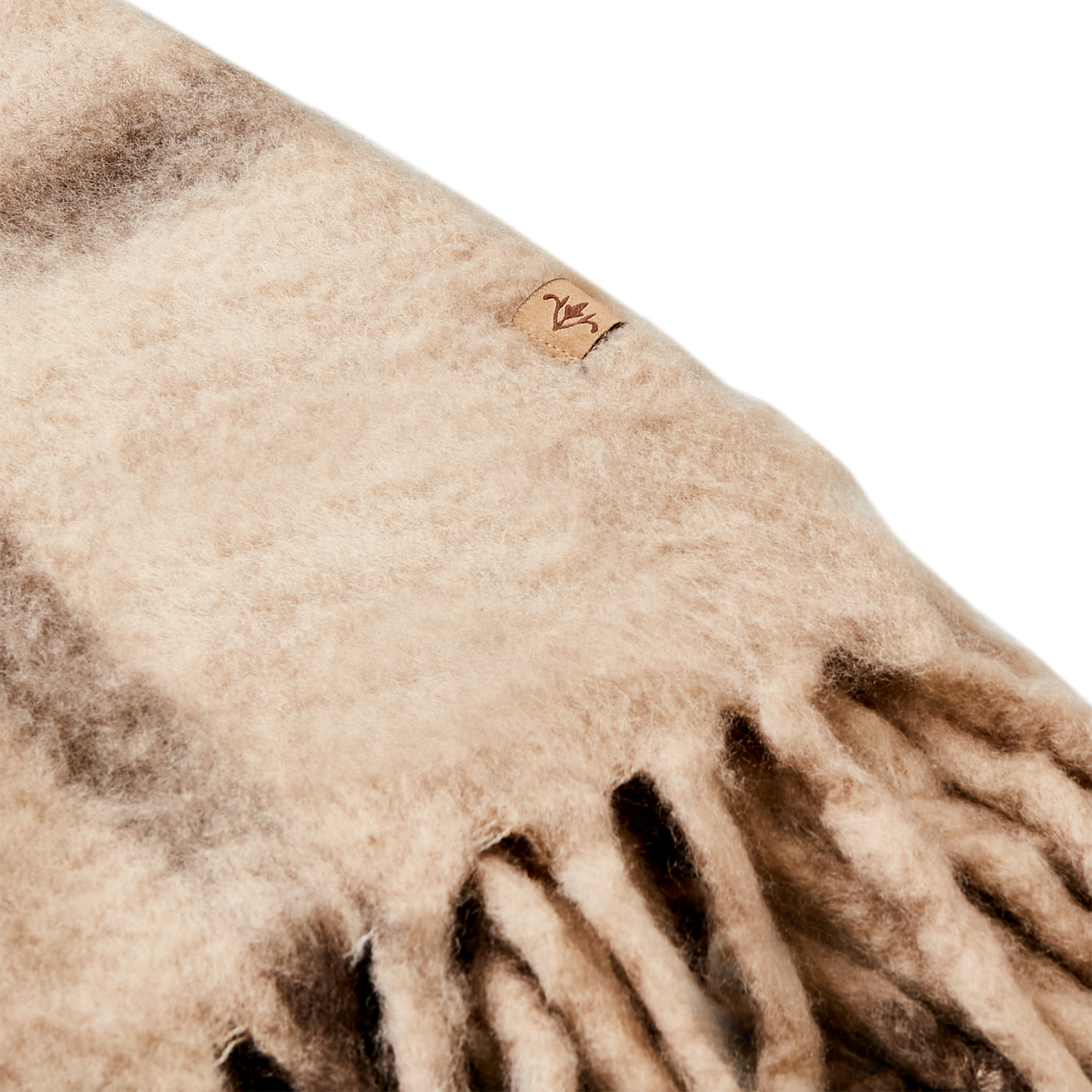 Filt - brun, beige, grå