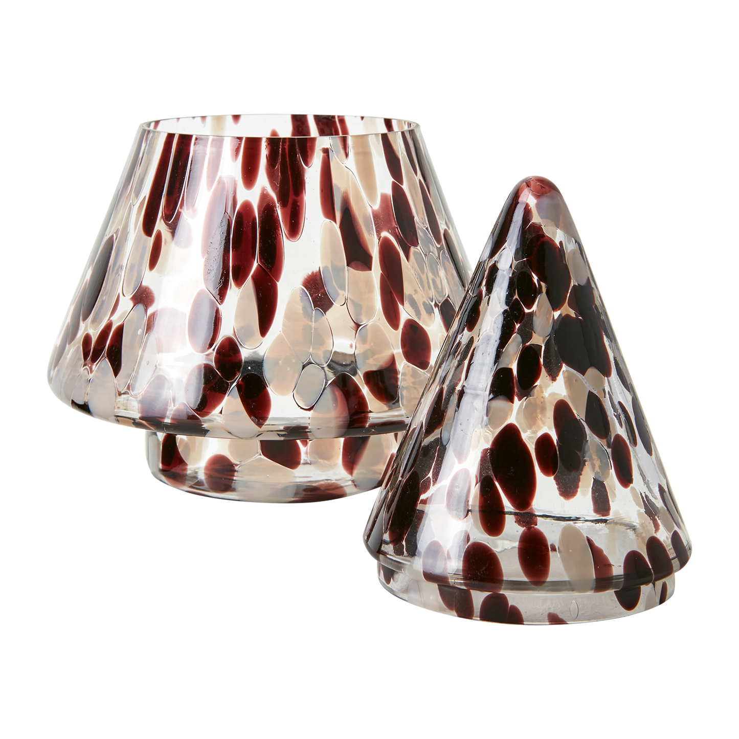 Glasburk gran - brun, beige, svart
