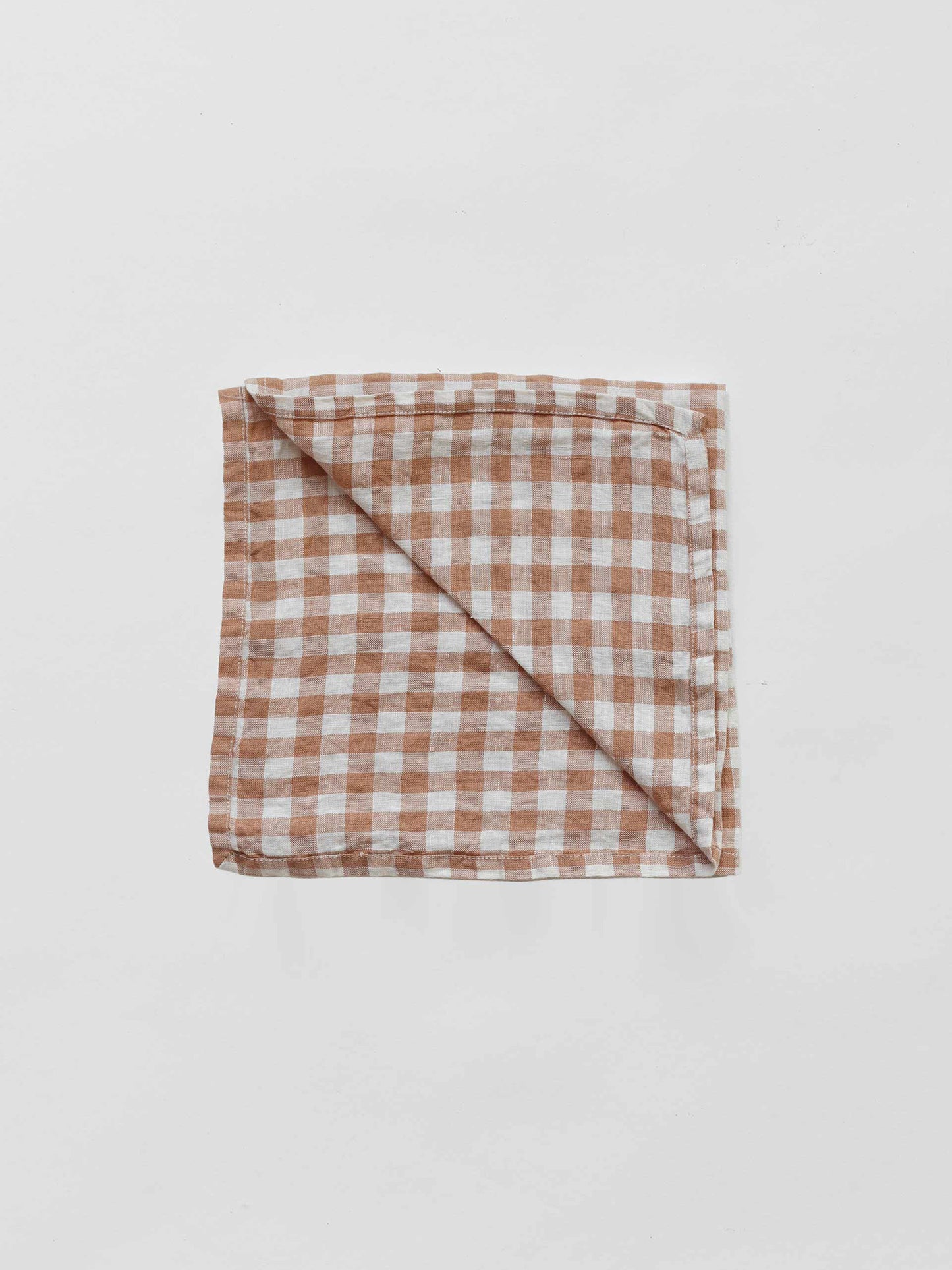 Tell me more - linneservett gingham biscuit