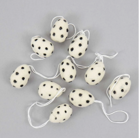 Afroart - påskhänge svart & vit